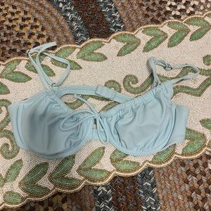 Light Blue Underwire Bikini Top - Women